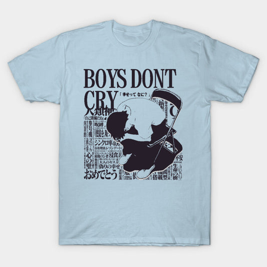 T-Shirt: Boys Don't Cry - Light Blue