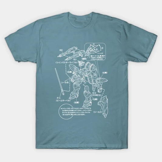 T-Shirt: Gundam Instructions - Slate