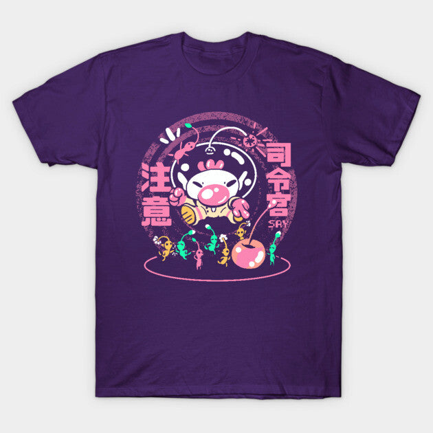 T-Shirt: Pikman Ready Let's Go - Purple