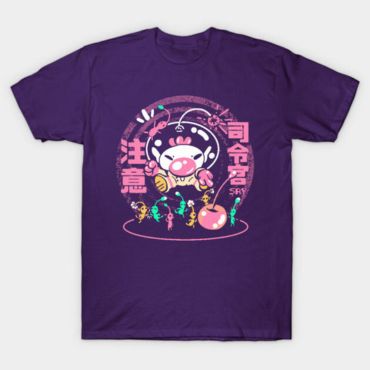 T-Shirt: Pikman Ready Let's Go - Purple