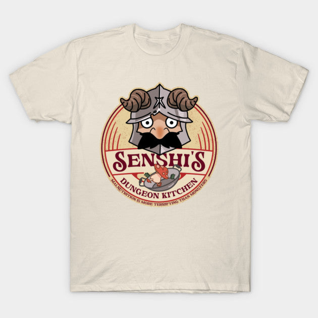 T-Shirt: Senshi's Dungeon Kitchen - Creme