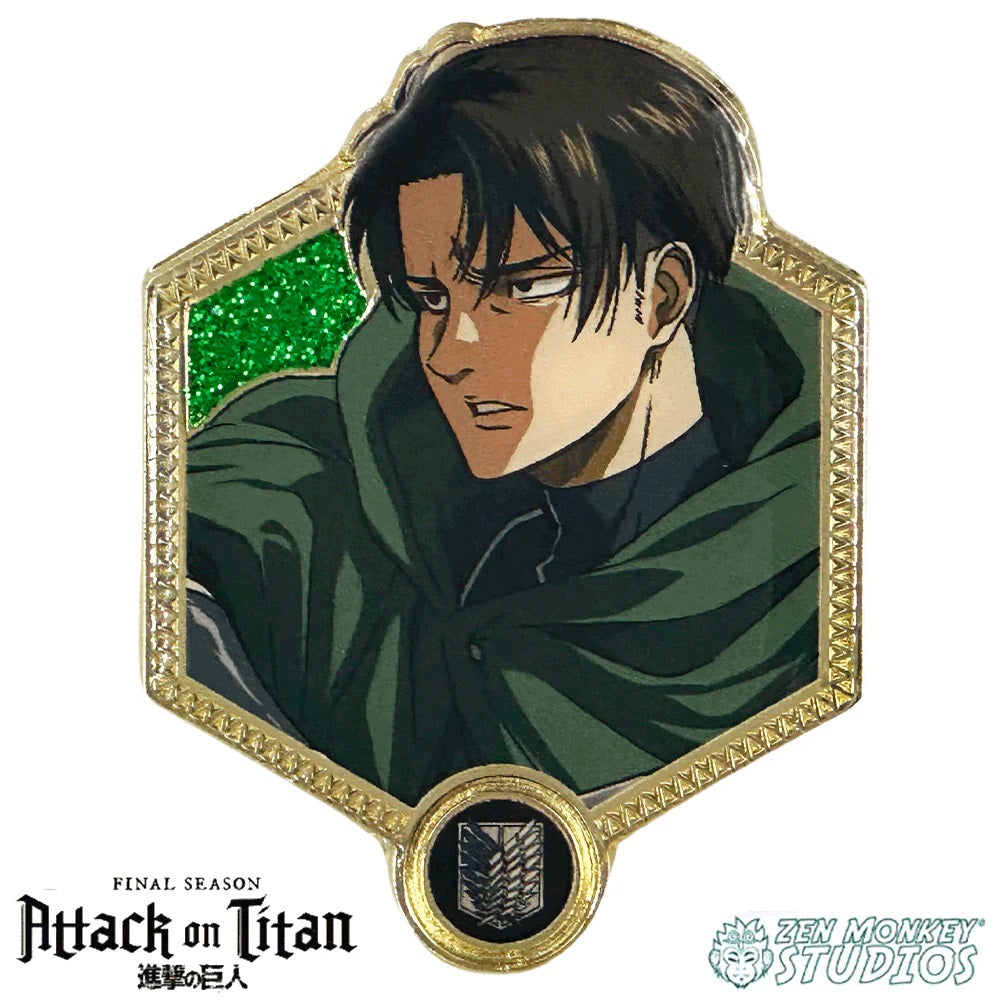 Enamel Pin: Attack on Titan - Captain Levi (Golden Series)