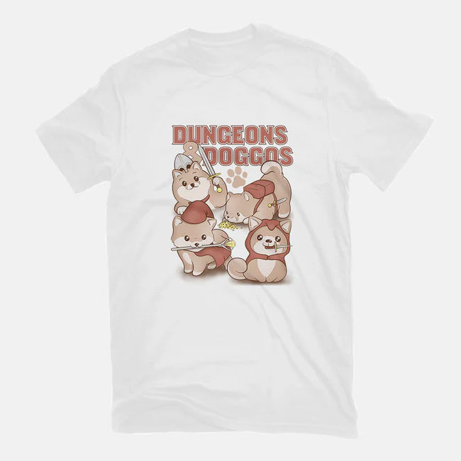 T-Shirt: Dungeons & Doggos - White