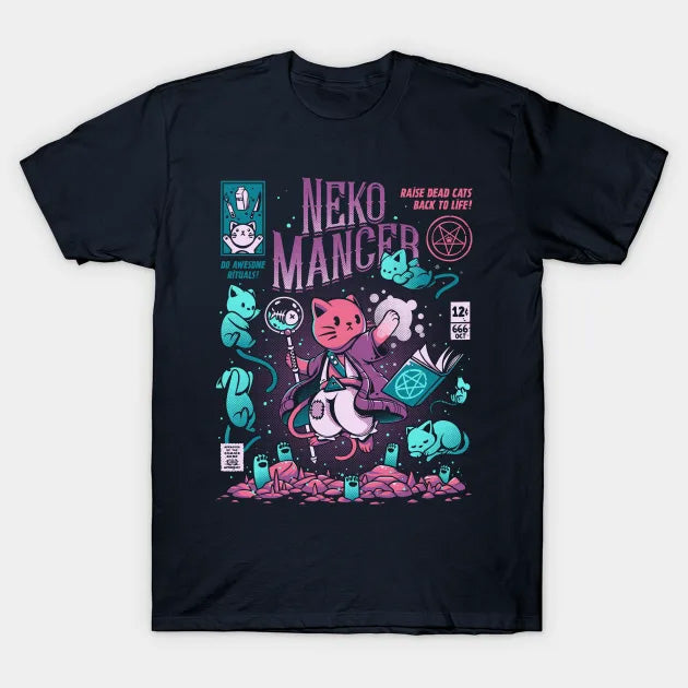 T-Shirt: Nekomancer - Navy