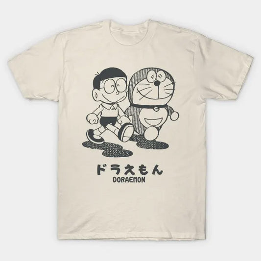 T-Shirt: Doraemon - Creme