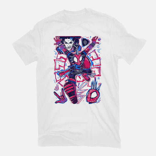 T-Shirt: Hobie Spider Punk - White