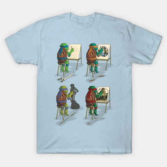 T-Shirt: Ninja Brothers of Art - Light Blue