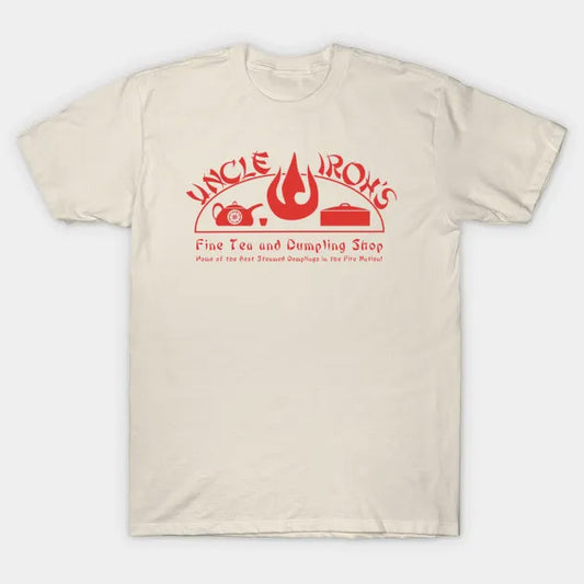 T-Shirt: Avatar - Uncle Iroh's Fine Tea Shop - Creme