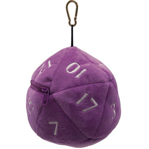 Dice Bag: D20 Plush - Purple