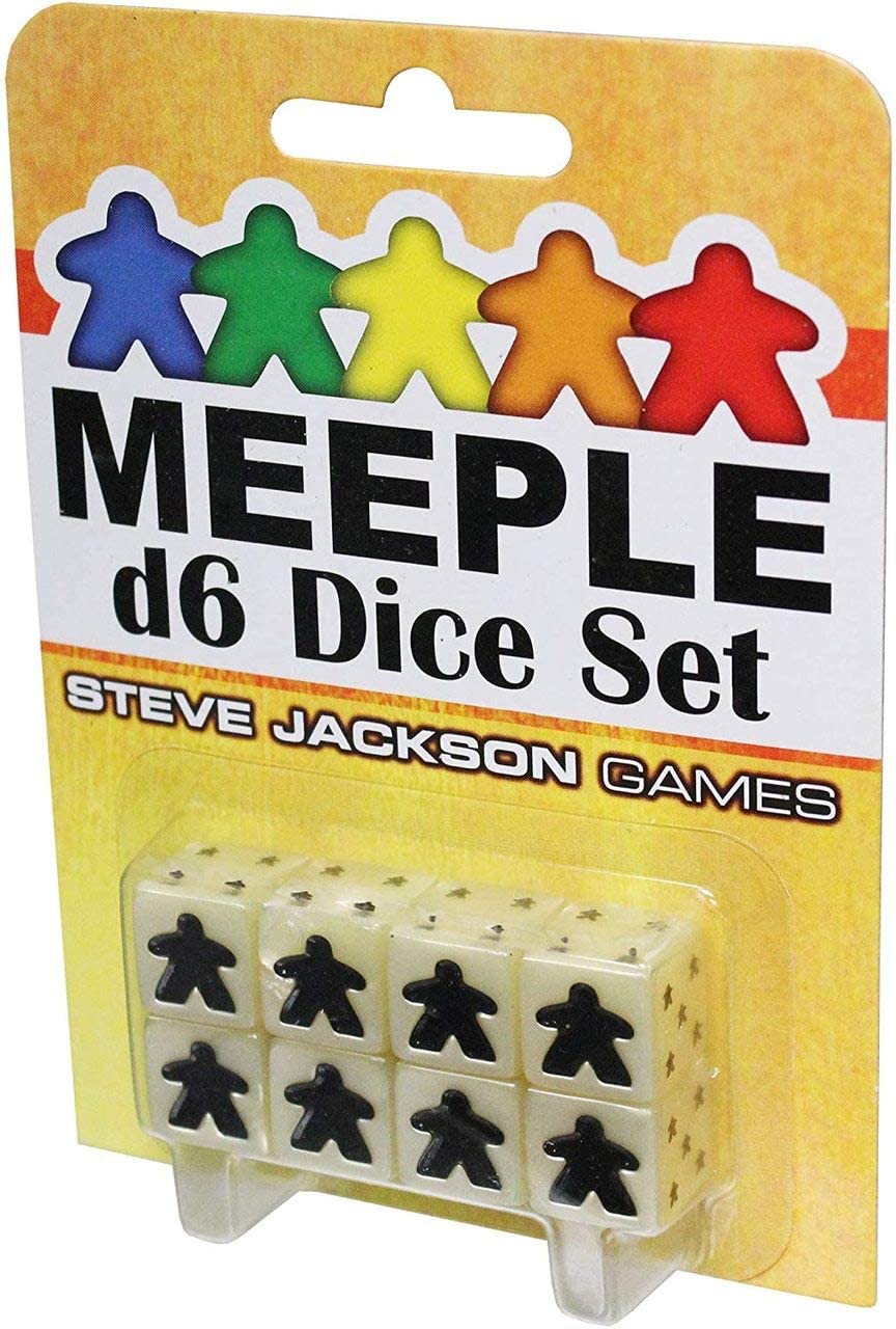 Meeple D6 Dice Set White