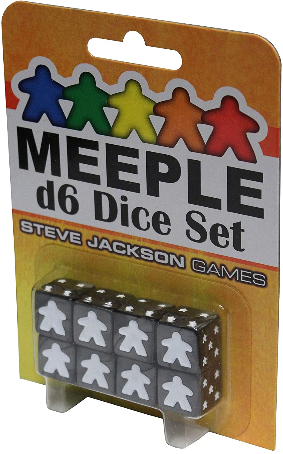 Meeple D6 Dice Set Black