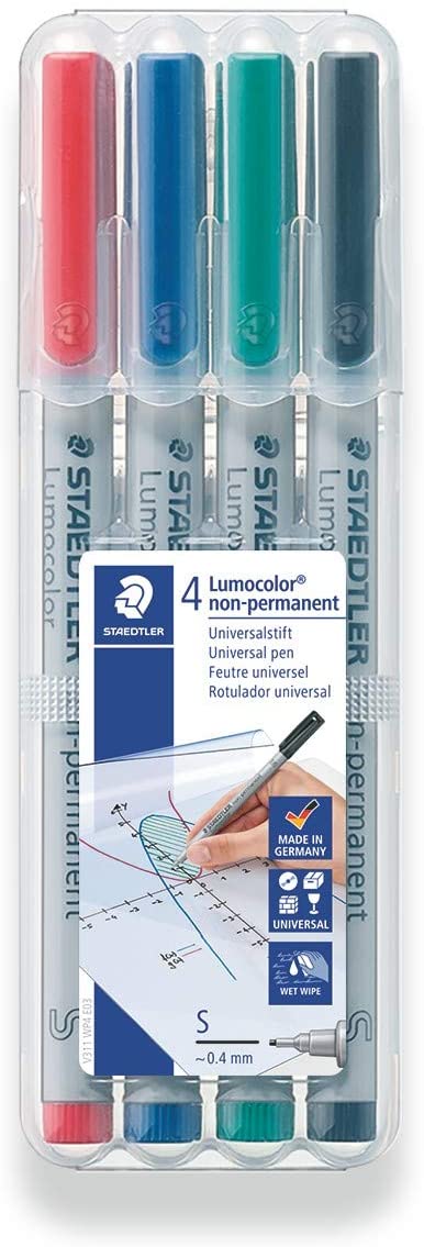 Markers: 4-Pack Water Soluble