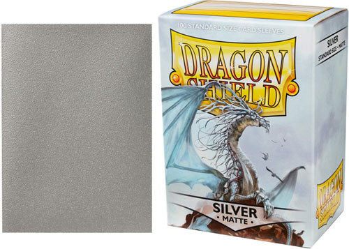 Dragon Shield: Card Sleeves - Matte Silver (100)