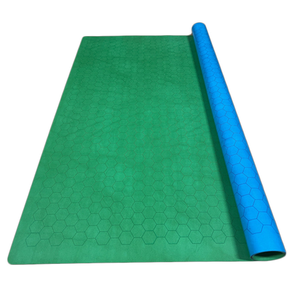 Reversible Megamat: 1-inch Hex - Blue/Green (34.5" x 48")