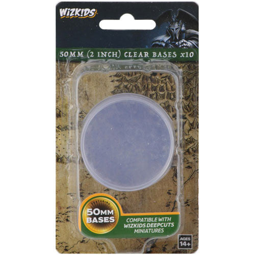 Wizkids Deep Cuts: 50mm Round Base - Clear (10)