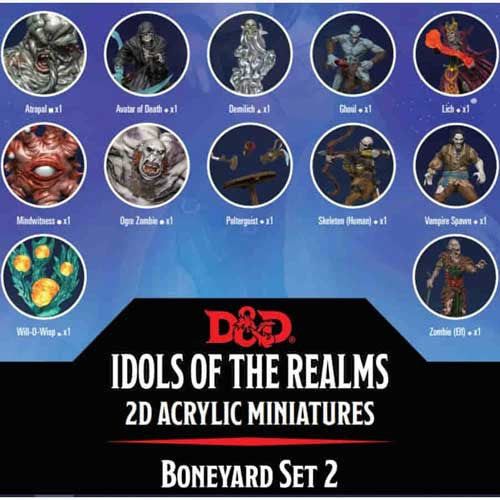 Dungeons & Dragons 2D Miniatures: Boneyard Set 2