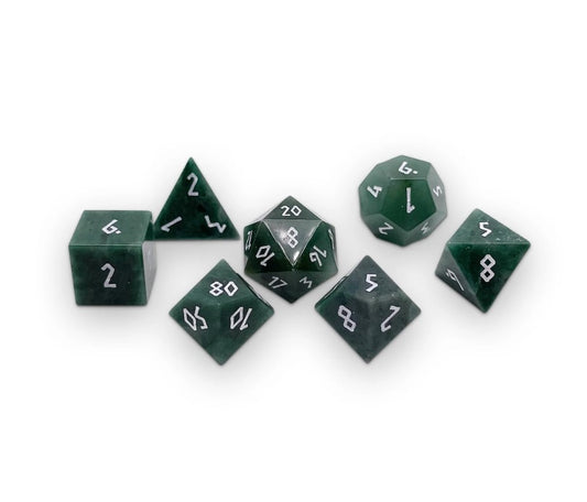 Gemstone Dice: Norse Foundry - Green African Jade