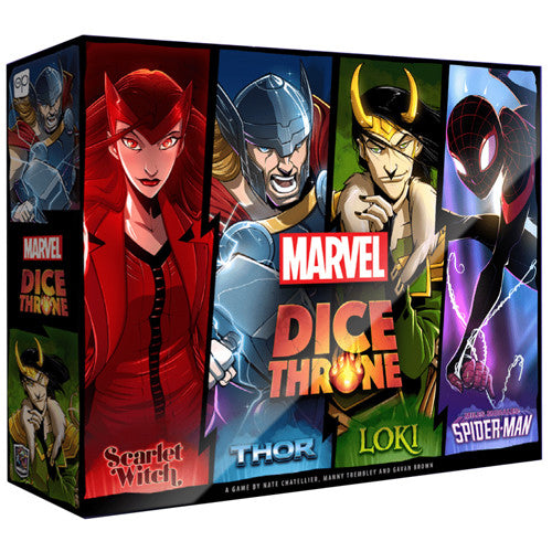 Marvel Dice Throne: 4-Hero Box (Scarlet Witch, Thor, Loki, & Spider-Man)
