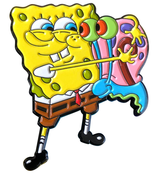 Enamel Pin: Spongebob - Gary Hug