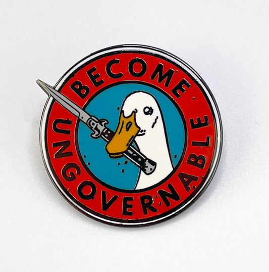 Enamel Pin: Strike Gently - Become Ungovernable