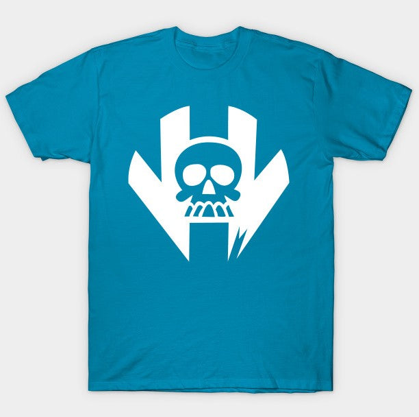 T-Shirt: Vault of Midnight - Minimal Logo - Teal